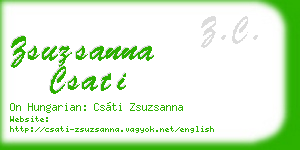 zsuzsanna csati business card