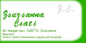 zsuzsanna csati business card